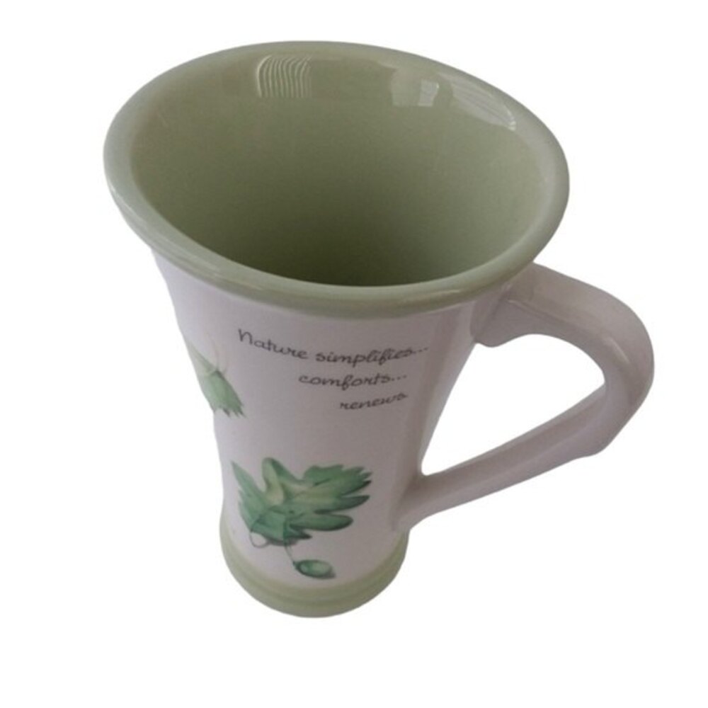 Marjolein Bastin Nature Theme Tall Coffee Cup Microwave Save 8oz